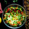 Crunchy mung bean salad