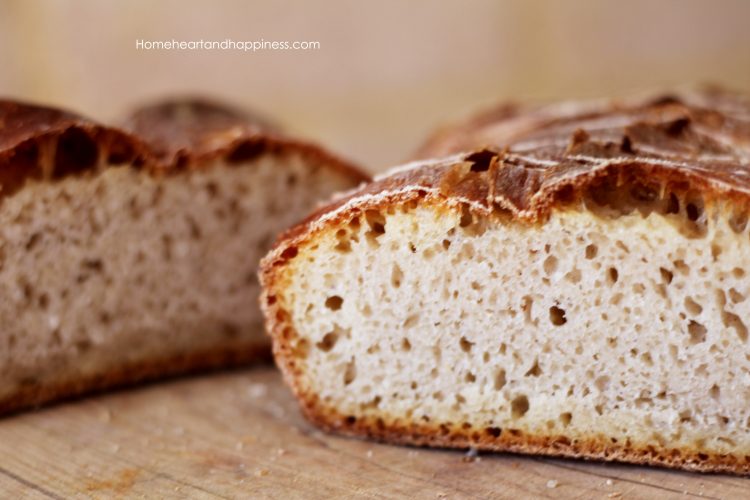 Organic sourdough bread loaf beautiful