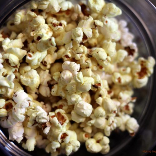 Popped popcorn kernels